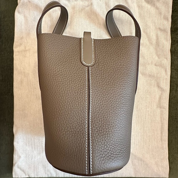 HERMÈS | Authentic NEW w BOX 2023 In-the-Loop 18 Swift Clemence Taurillon EToupe - Picture 3 of 16